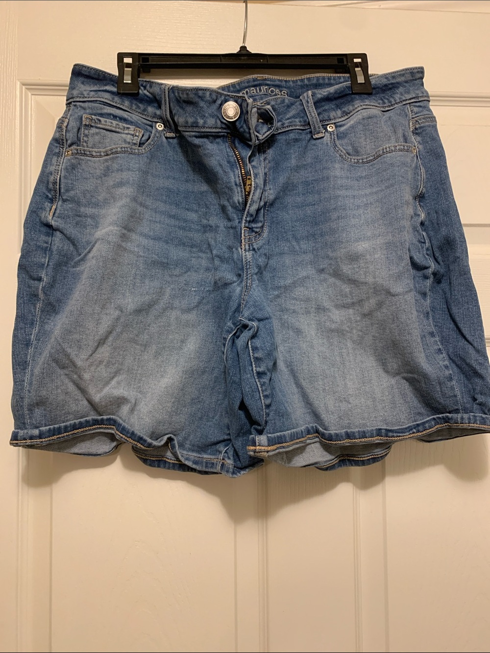 Maurices Light Blue Denim Jean Shorts